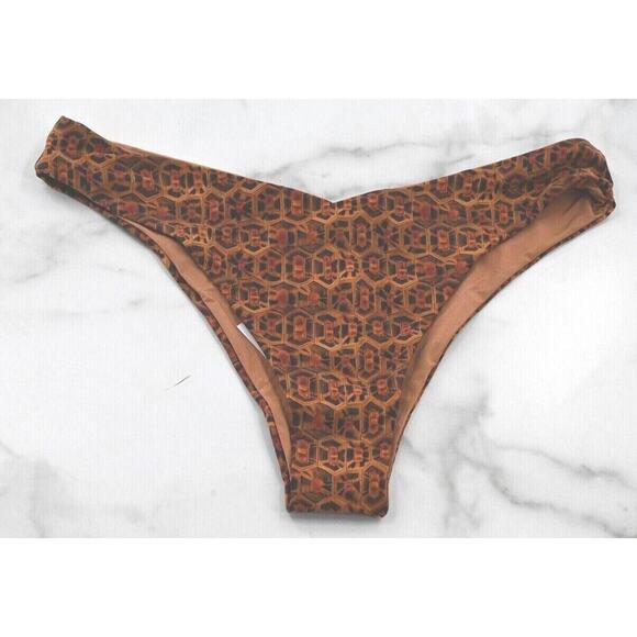 WeWoreWhat Turtle Shell Claudia Top Delilah Bottom Bikini Separates or Set L XL - Picture 2 of 10